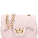 Quilted blush pink purse